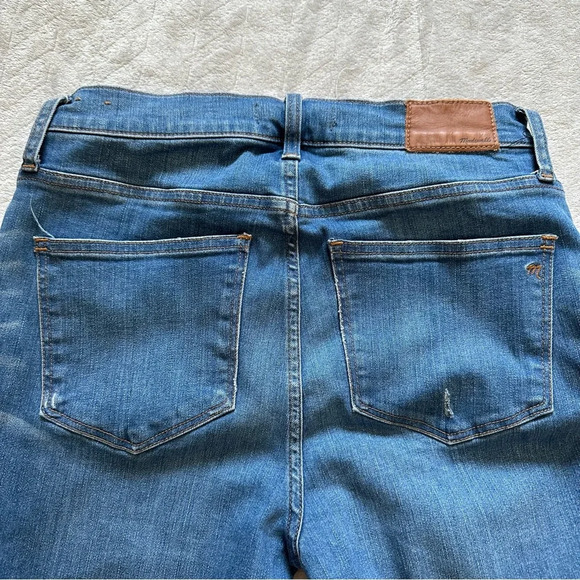 Madewell Cali Demi Boot Denim Jeans Distressed‎ Size 27 - Picture 8 of 9